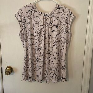 Black and White Blouse